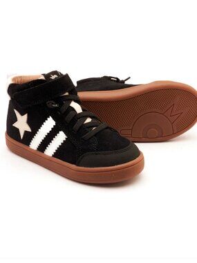 Kids - 1 - NIB Old Soles WOS High Top Black Suede